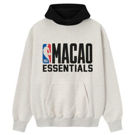Fear of God x NBA Logo Macao Sport Fit Hoodie - - Front View
