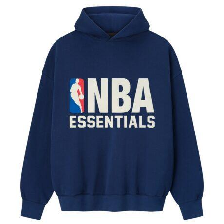 Fear of God x NBA Unisex Sport Hoodie - Navy - Front View