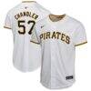 Bubba Chandler Pittsburgh Pirates Nike Youth Home Player Game Jersey - White - Front View