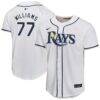 Carson Williams Tampa Bay Rays Nike Youth Home Player Game Jersey - White - Front View