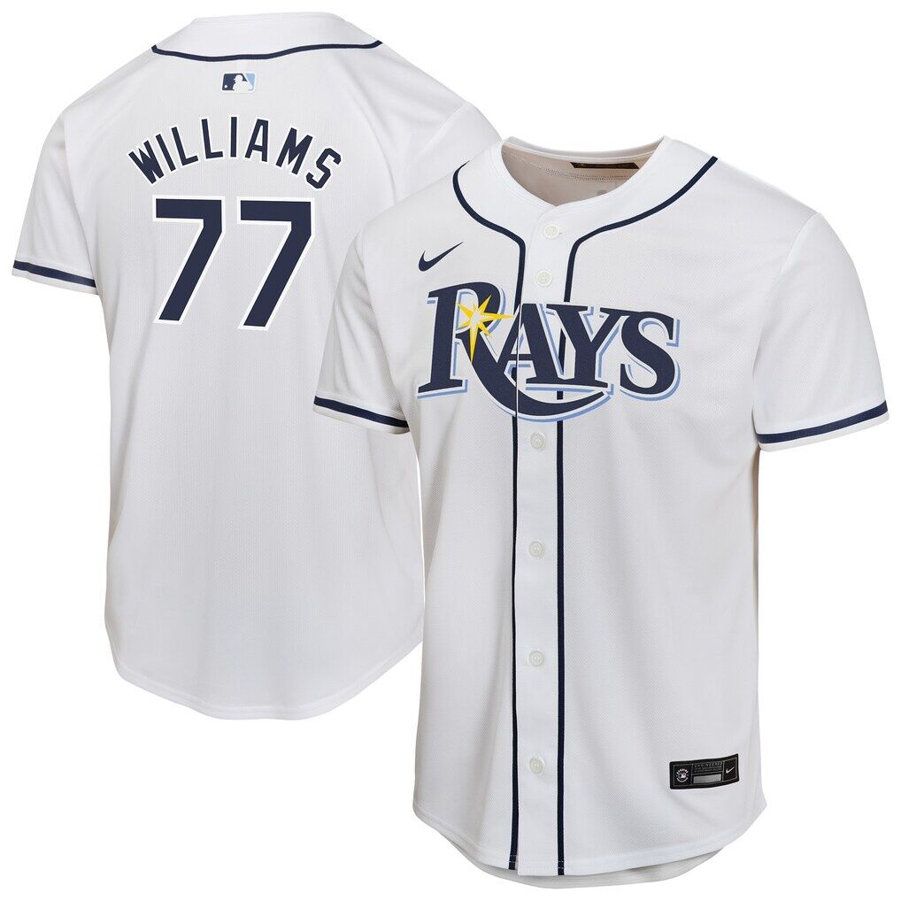 Carson Williams Tampa Bay Rays Nike Youth Home Player Game Jersey