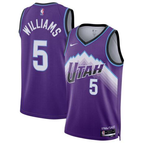 Cody Williams Utah Jazz Nike Unisex Swingman Jersey - Purple - Front View