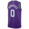 Taylor Hendricks Utah Jazz Nike Unisex Swingman Jersey - Purple - Detail View