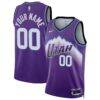 Utah Jazz Nike Unisex Swingman Custom Jersey - Purple - Front View