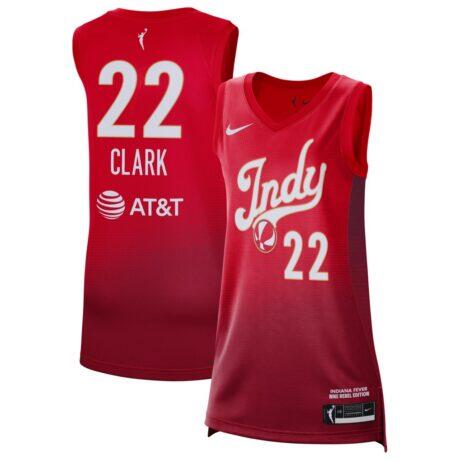 Caitlin Clark Indiana Fever Nike Unisex Victory Jersey - Red - Front View