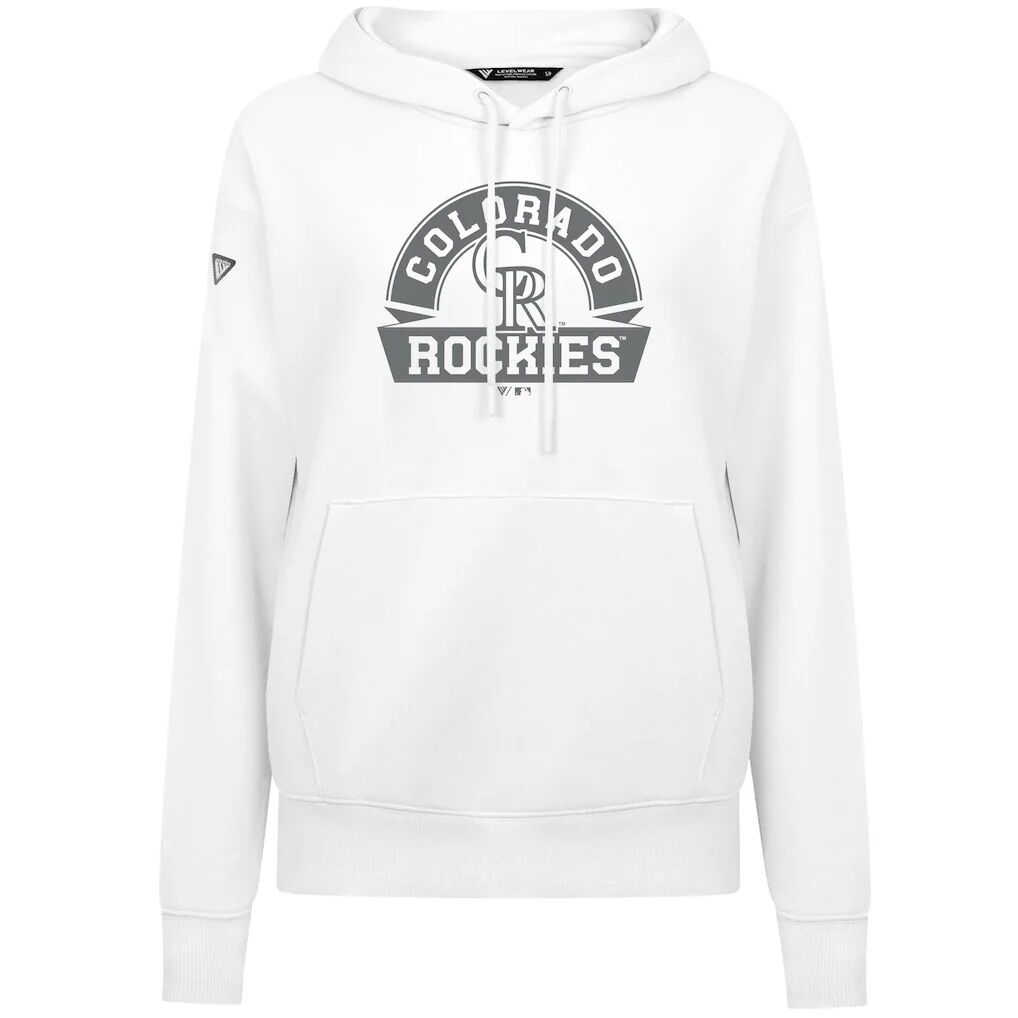 Colorado Rockies Levelwear Women's Adorn Banner Arch Hoodie