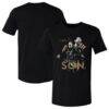 Son Heung-Min LAFC 500 Level Youth Player Trio Graphic T-Shirt - Black - Front View