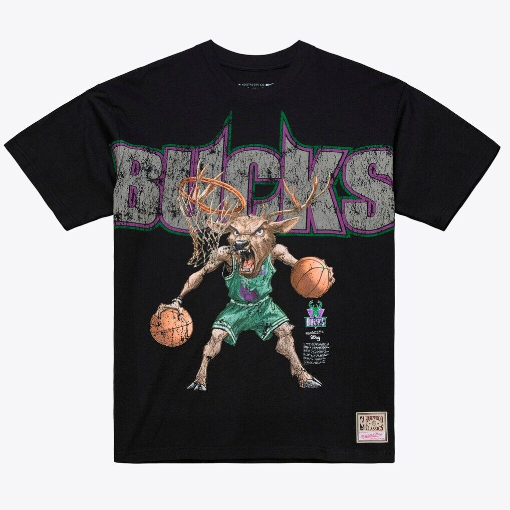 Milwaukee Bucks Mitchell & Ness x LRG Wild Art T-Shirt