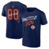 Connecticut Sun Hustle Custom T-Shirt - Navy - Front View