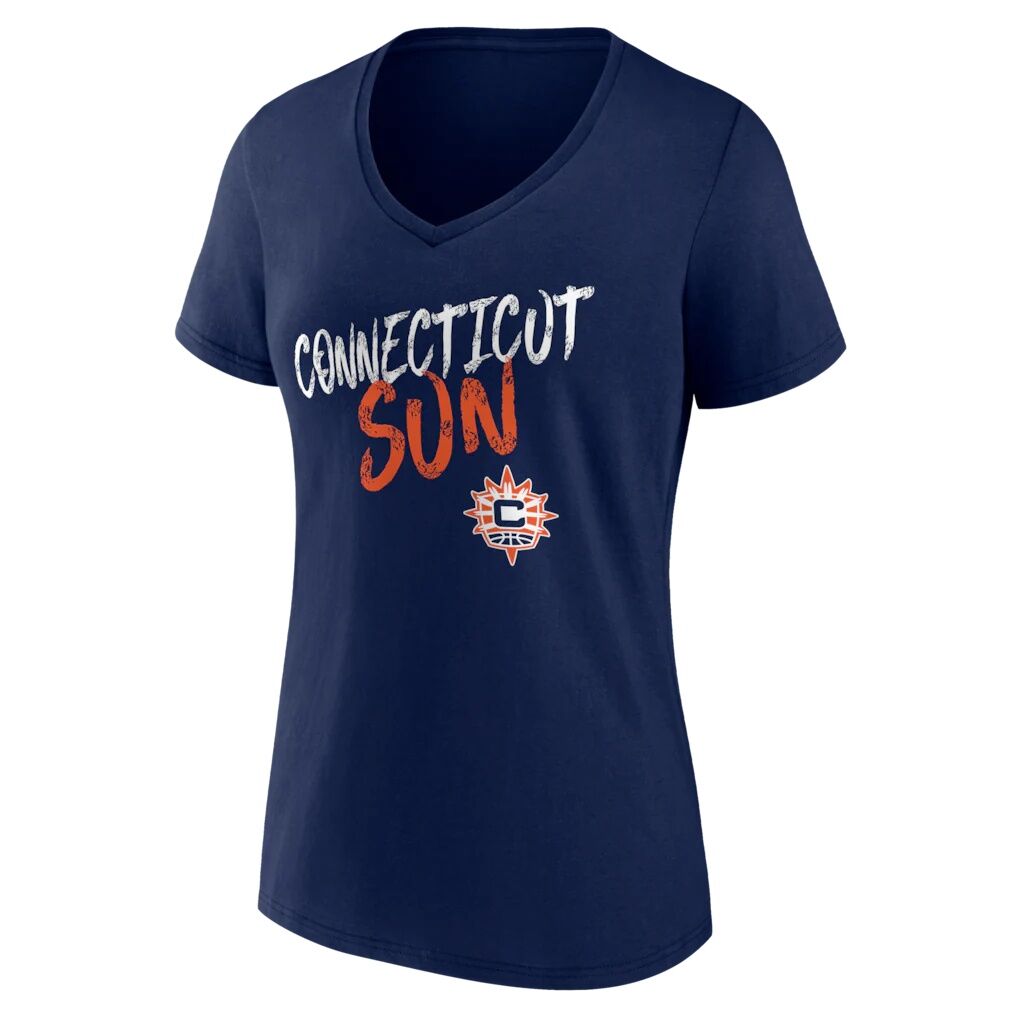 Connecticut Sun Women's Hustle Custom V-Neck T-Shirt
