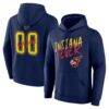Indiana Fever Hustle Custom Hoodie - Navy - Front View