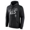 Las Vegas Aces Hustle Custom Hoodie - Black - Side View