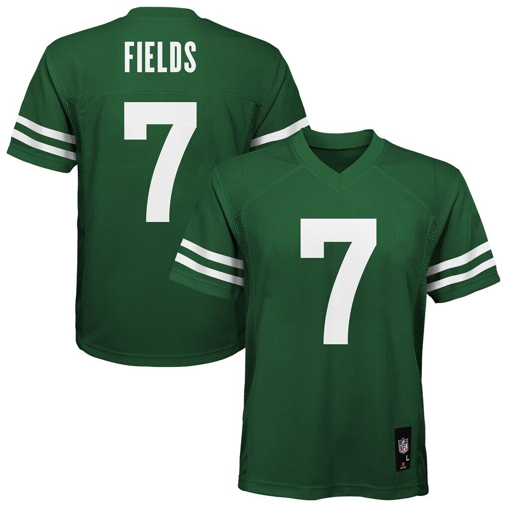 Justin Fields New York Jets Youth Replica Jersey