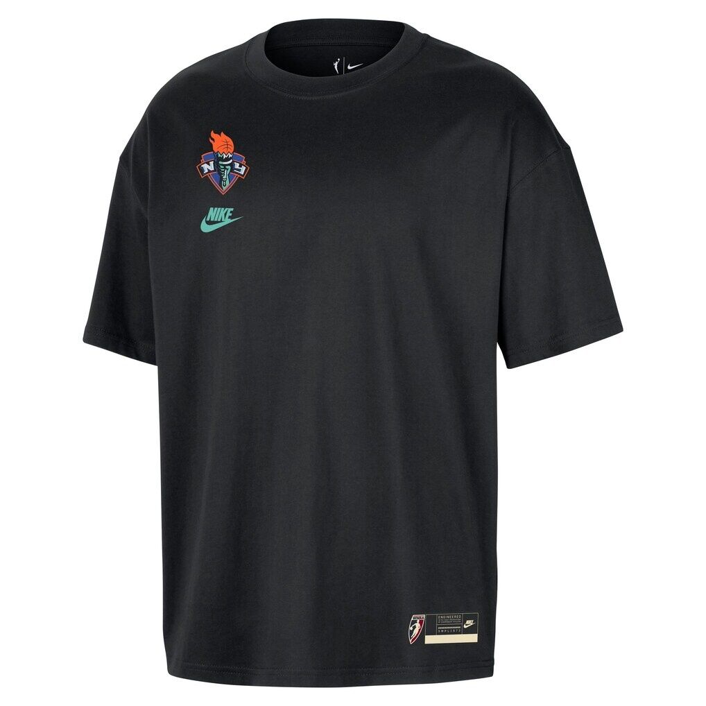 New York Liberty Nike Unisex Throwback Premium T-Shirt - Black - Court Origins