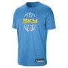 Chicago Sky Nike Unisex 2026 On-Court Authentic Practice Premium T-Shirt - - Side View