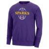 Los Angeles Sparks Nike Unisex 2026 On-Court Practice Dri-FIT Sweatshirt - Purple - Side View
