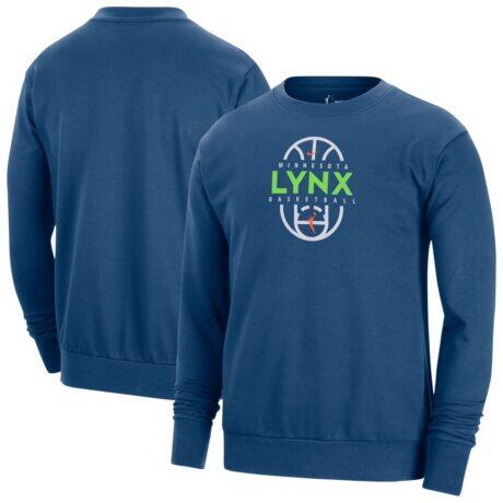 Minnesota Lynx Nike Unisex 2026 On-Court Practice Dri-FIT Sweatshirt - Blue - Front View