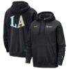 Los Angeles Sparks Nike Unisex Standard Issue Rebel Edition Hoodie - Black - Front View