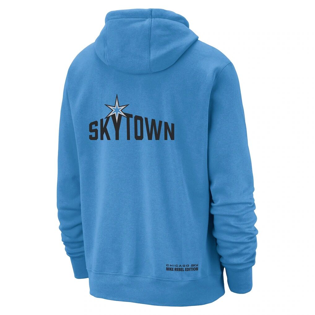 Chicago Sky Nike Unisex Standard Issue Rebel Edition Hoodie - Sky Blue