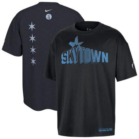 Chicago Sky Nike Unisex Standard Issue Rebel Edition T-Shirt - Black - Front View