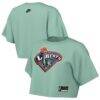 New York Liberty Nike Women's Throwback Cropped T-Shirt - Mint - - Front View