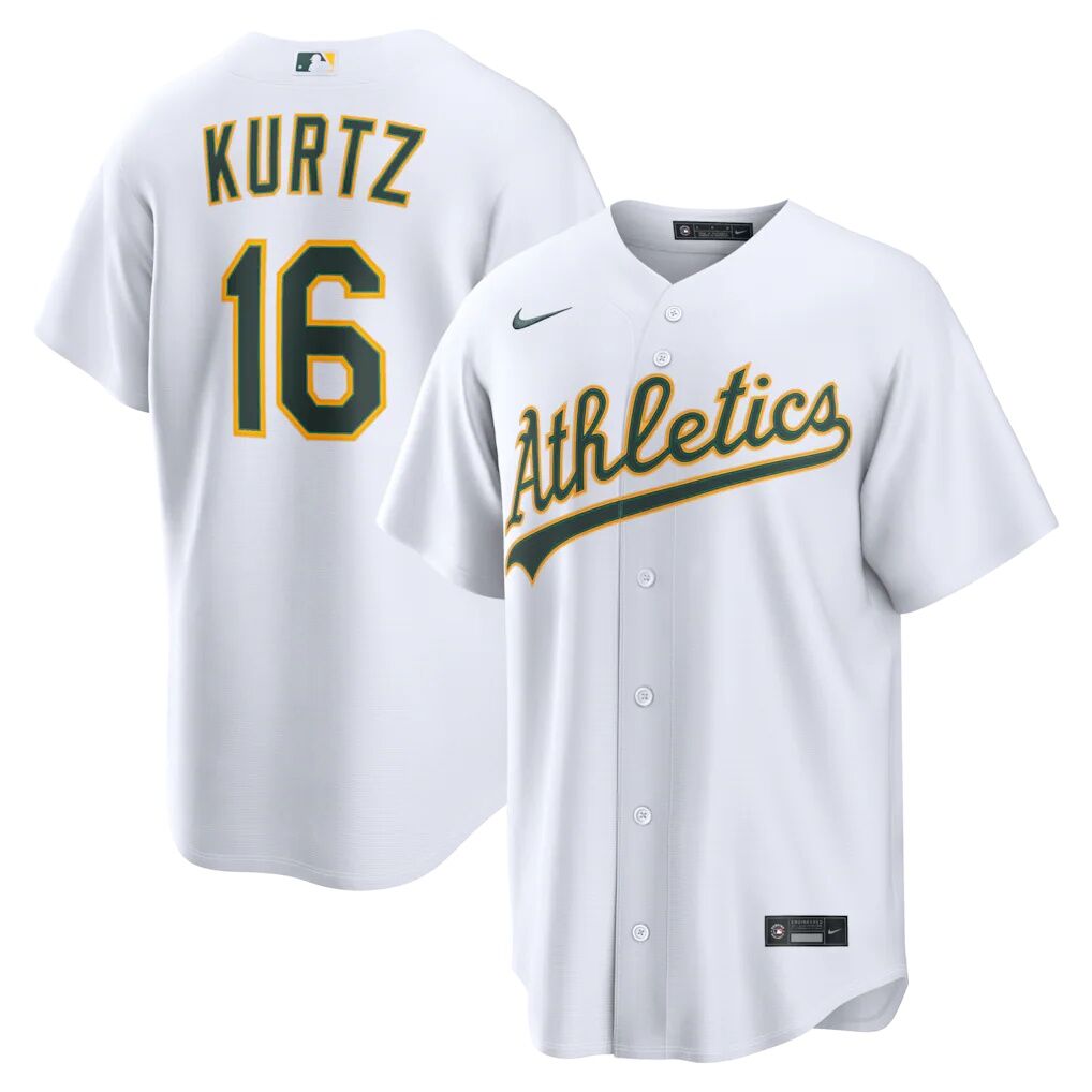 Nick Kurtz Athletics Nike Home Replica Jersey