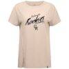 Colorado Rockies Levelwear Women's Influx Sizzle T-Shirt - Khaki - Side View