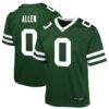 Braelon Allen New York Jets Nike Youth Team Game Jersey - Green - Front View