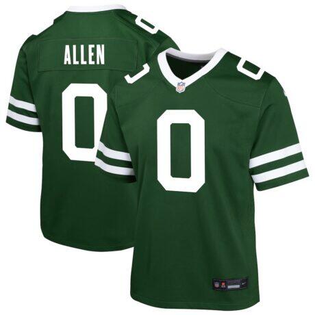 Braelon Allen New York Jets Nike Youth Team Game Jersey - Green - Front View