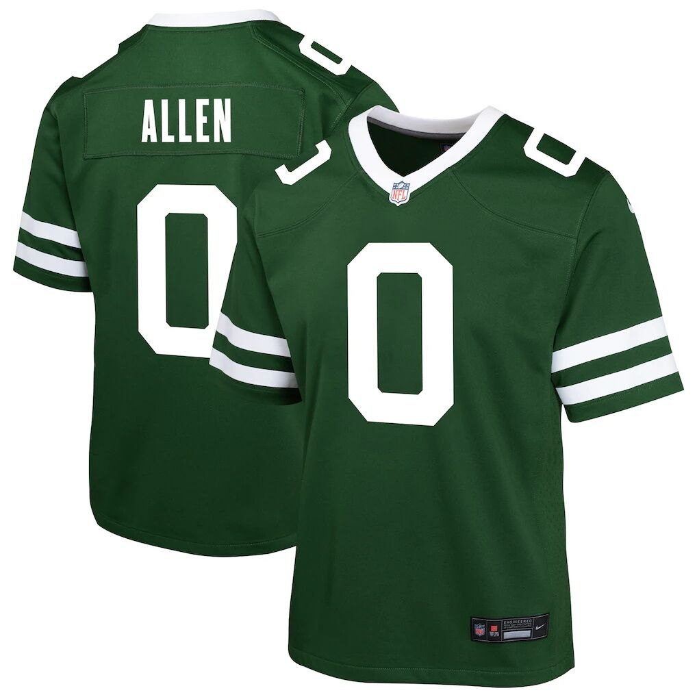 Braelon Allen New York Jets Nike Youth Team Game Jersey
