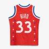 Larry Bird 1983 NBA All-Star Game Mitchell & Ness Youth Hardwood Classics Swingman Jersey - Red - Detail View