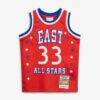 Larry Bird 1983 NBA All-Star Game Mitchell & Ness Youth Hardwood Classics Swingman Jersey - Red - Side View