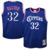 Bill Walton LA Clippers Mitchell & Ness Youth 1984/85 Hardwood Classics Swingman Jersey - - Back View