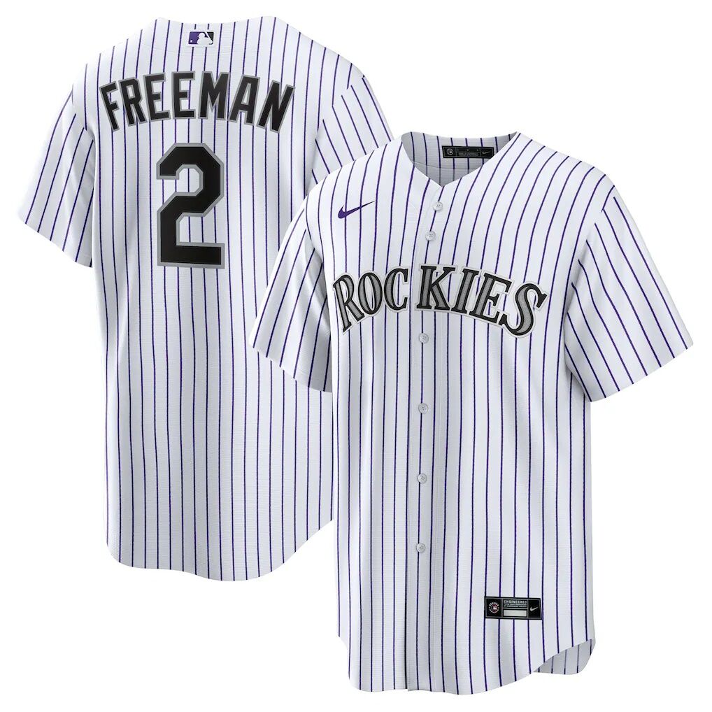 Tyler Freeman Colorado Rockies Nike  Youth Home Replica Jersey