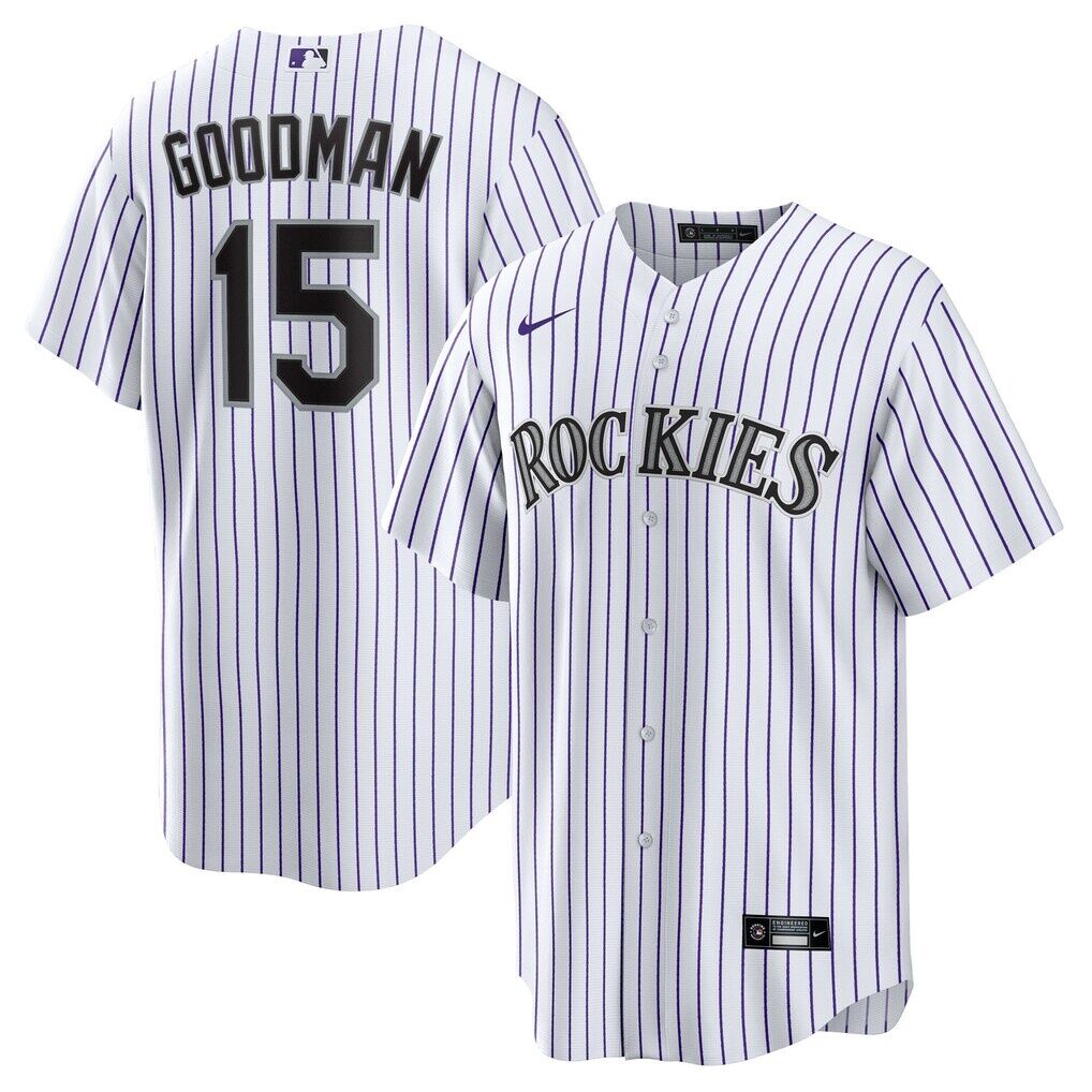 Hunter Goodman Colorado Rockies Nike  Youth Home Replica Jersey