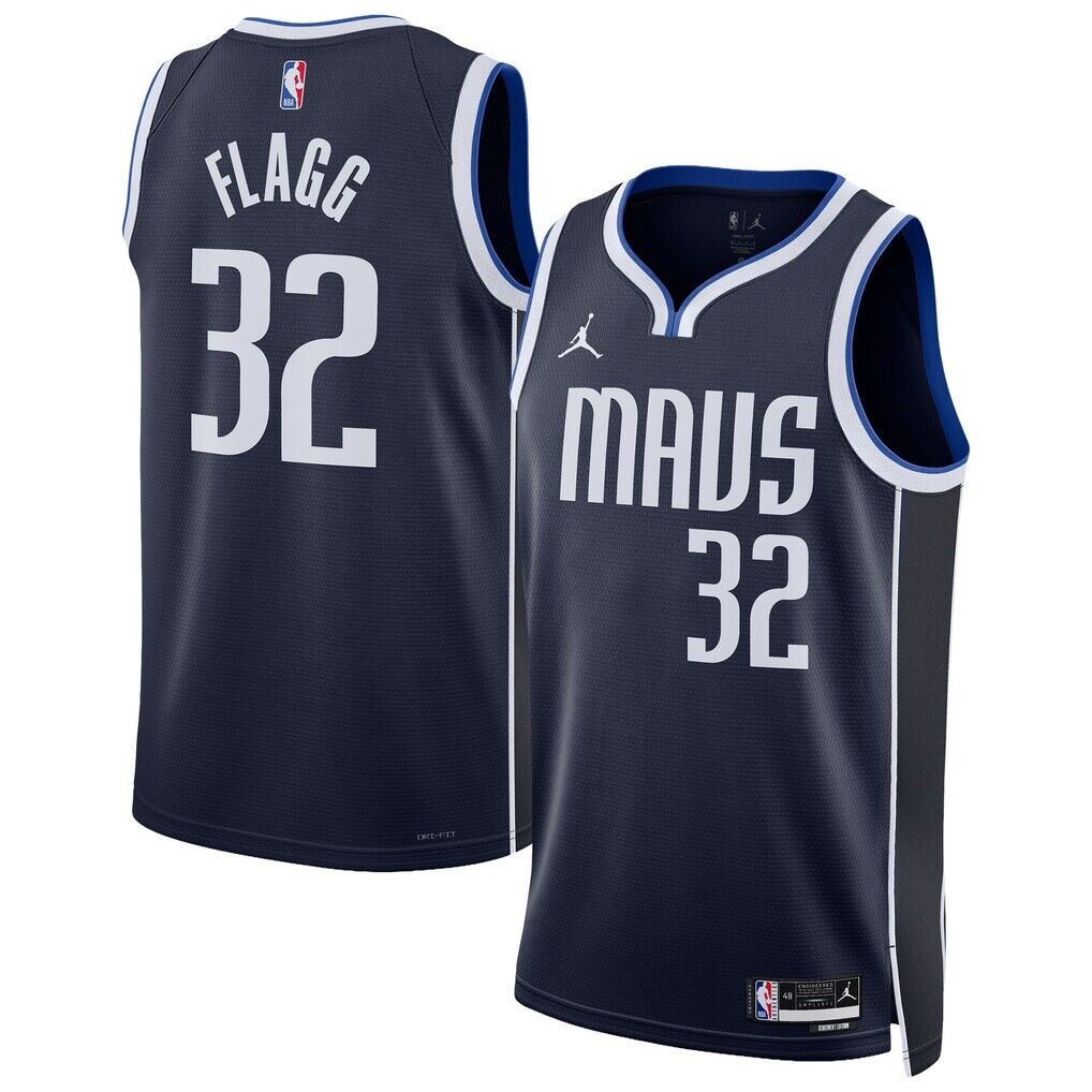Cooper Flagg Dallas Mavericks Jordan Brand Unisex Swingman Jersey - Navy - Statement Edition