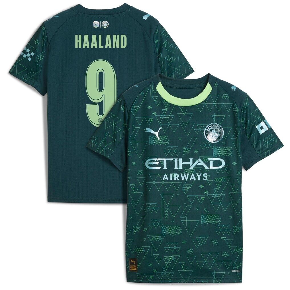 Erling Haaland Manchester City Puma x EA SPORTS FC Youth 2025/26 Fourth Jersey