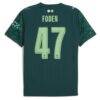 Phil Foden Manchester City Puma x EA SPORTS FC 2025/26 Fourth Jersey - Green - Detail View