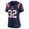 TreVeyon Henderson New England Patriots Nike Women's Game Jersey - Navy - Side View