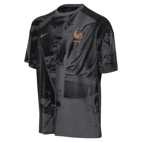 France National Team Nike Youth Allover Print T-Shirt - Gray - Alt1