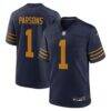 Micah Parsons Green Bay Packers Nike The 1923 Classic Game Game Jersey - Navy - Front View