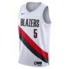 Jrue Holiday Portland Trail Blazers Nike Unisex Swingman Jersey - White - Side View