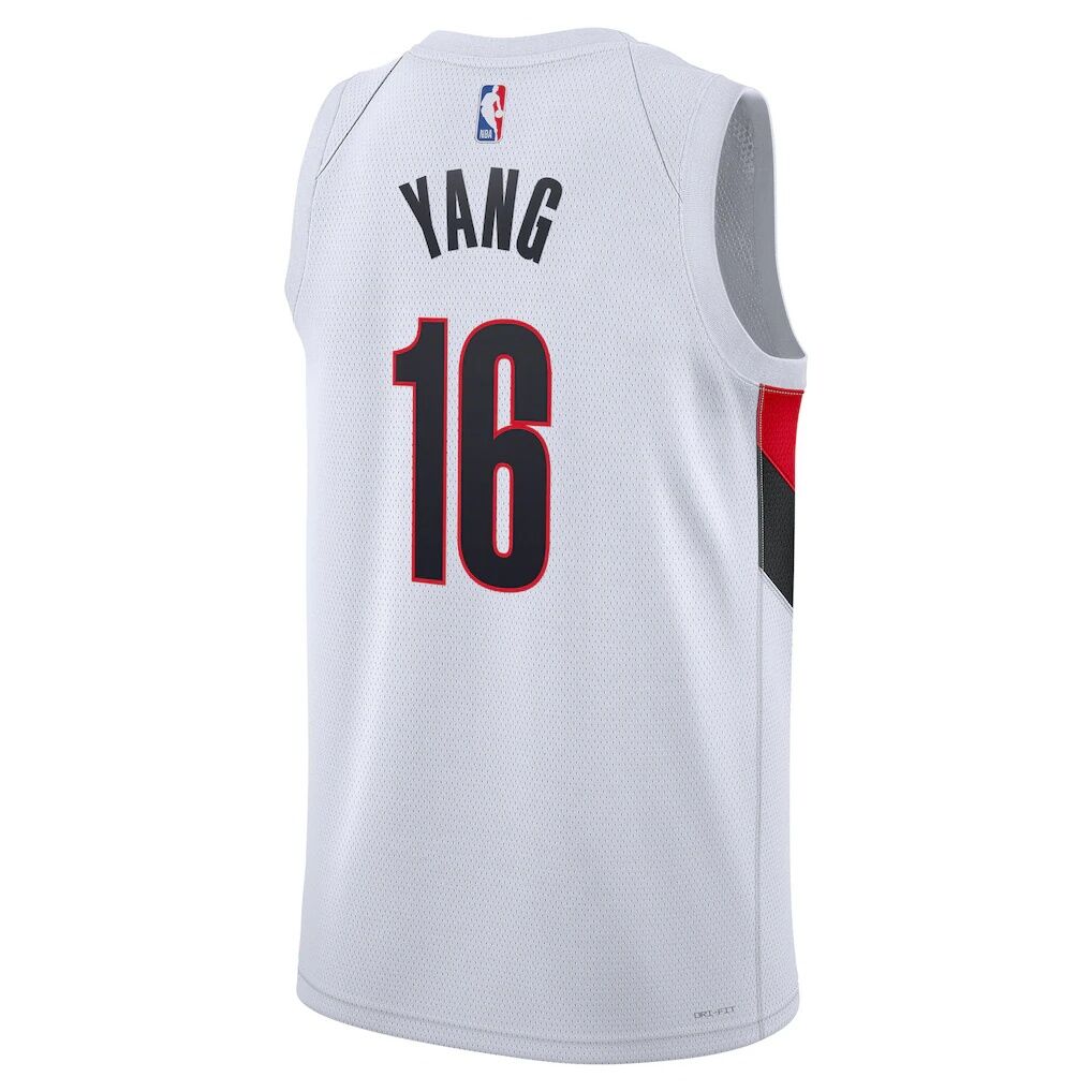 Yang Hansen Portland Trail Blazers Nike Unisex Swingman Jersey - Association Edition