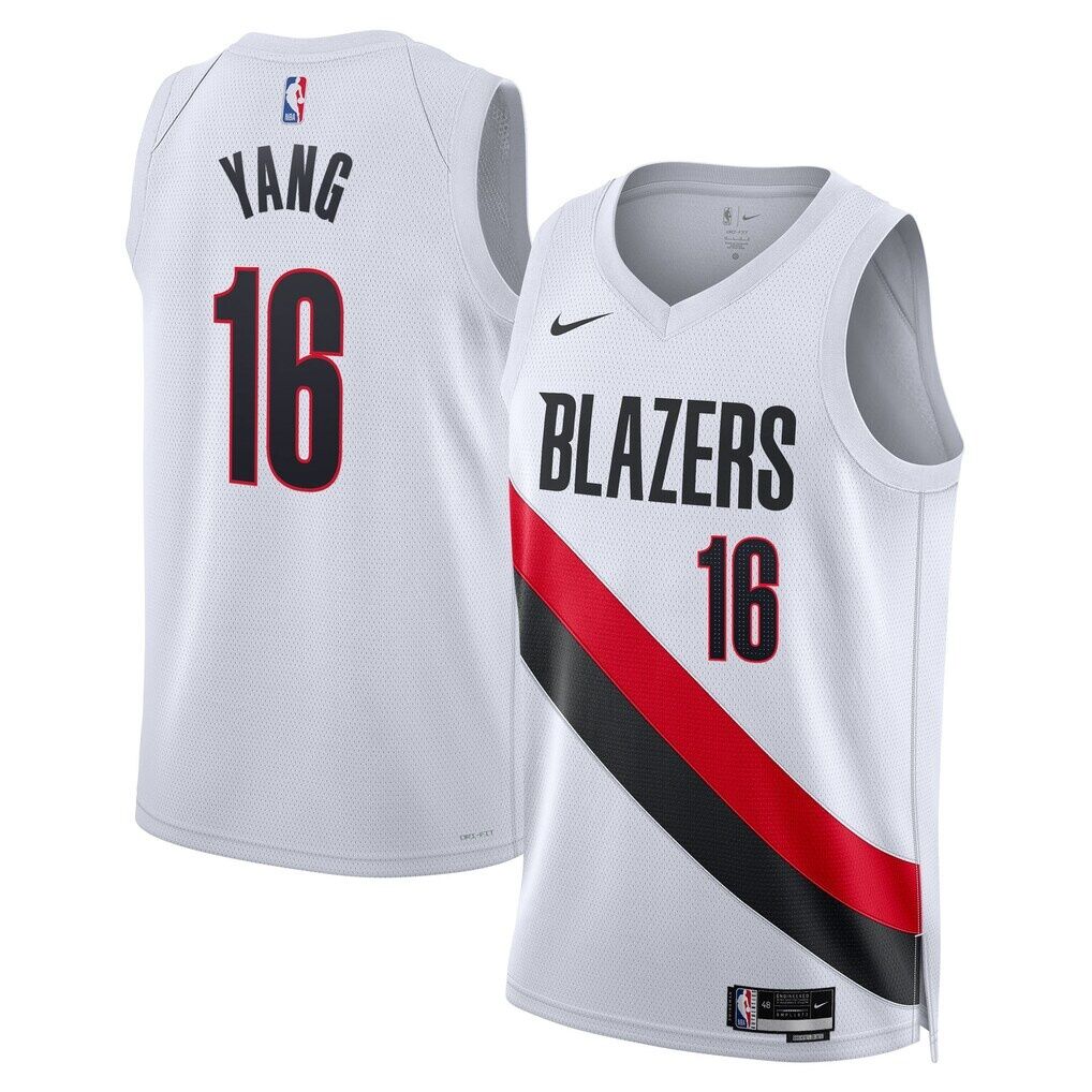 Yang Hansen Portland Trail Blazers Nike Unisex Swingman Jersey - Association Edition