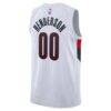 Scoot Henderson Portland Trail Blazers Nike Unisex Swingman Jersey - White - Detail View