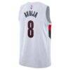 Deni Avdija Portland Trail Blazers Nike Unisex Swingman Jersey - White - Detail View