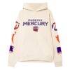 Phoenix Mercury round21 Unisex Drop Shoulder Boxy Hoodie - Cream - Front View