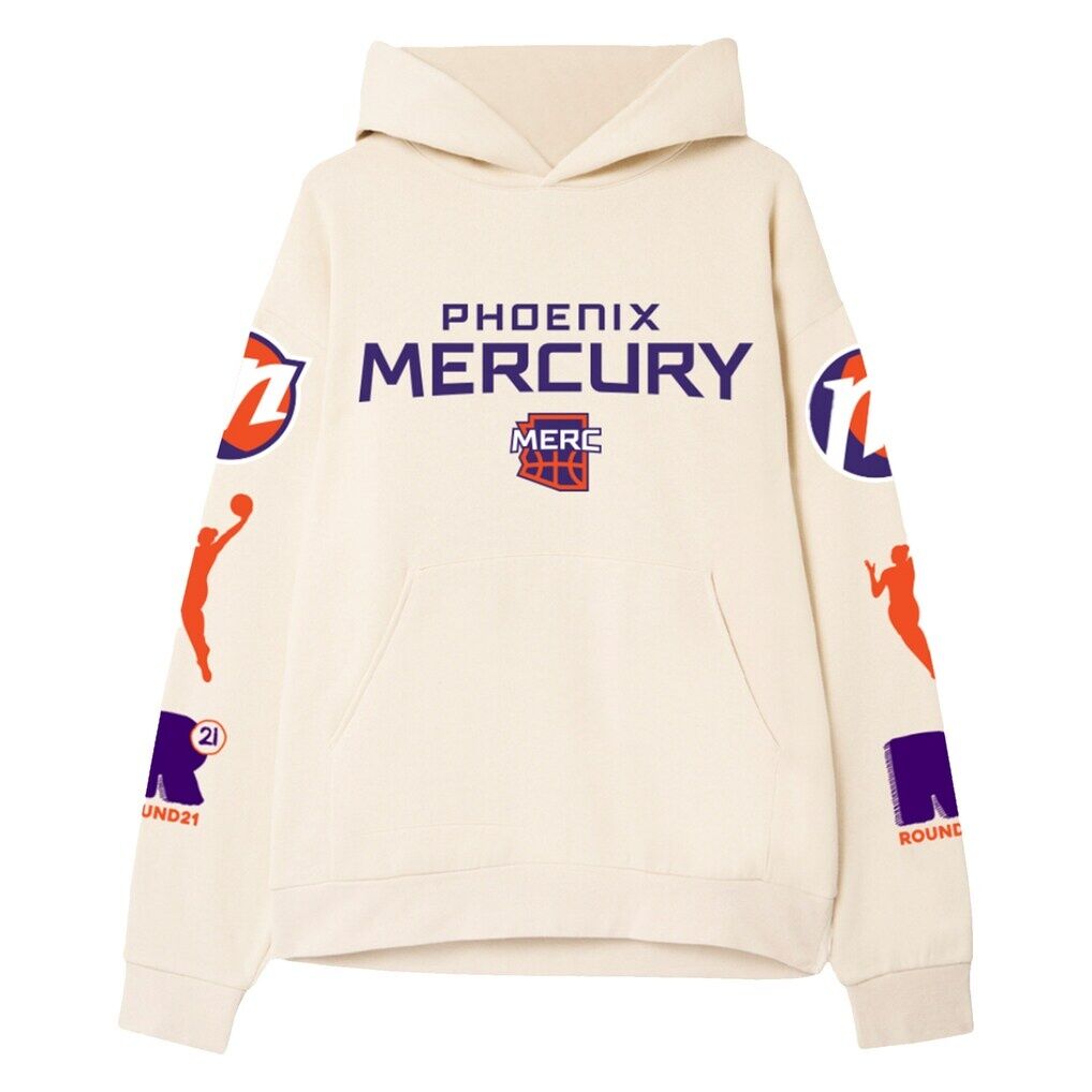 Phoenix Mercury round21 Unisex Drop Shoulder Boxy Hoodie