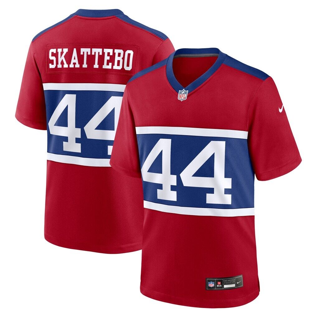 Cam Skattebo New York Giants Nike Alternate Century Red Game Jersey