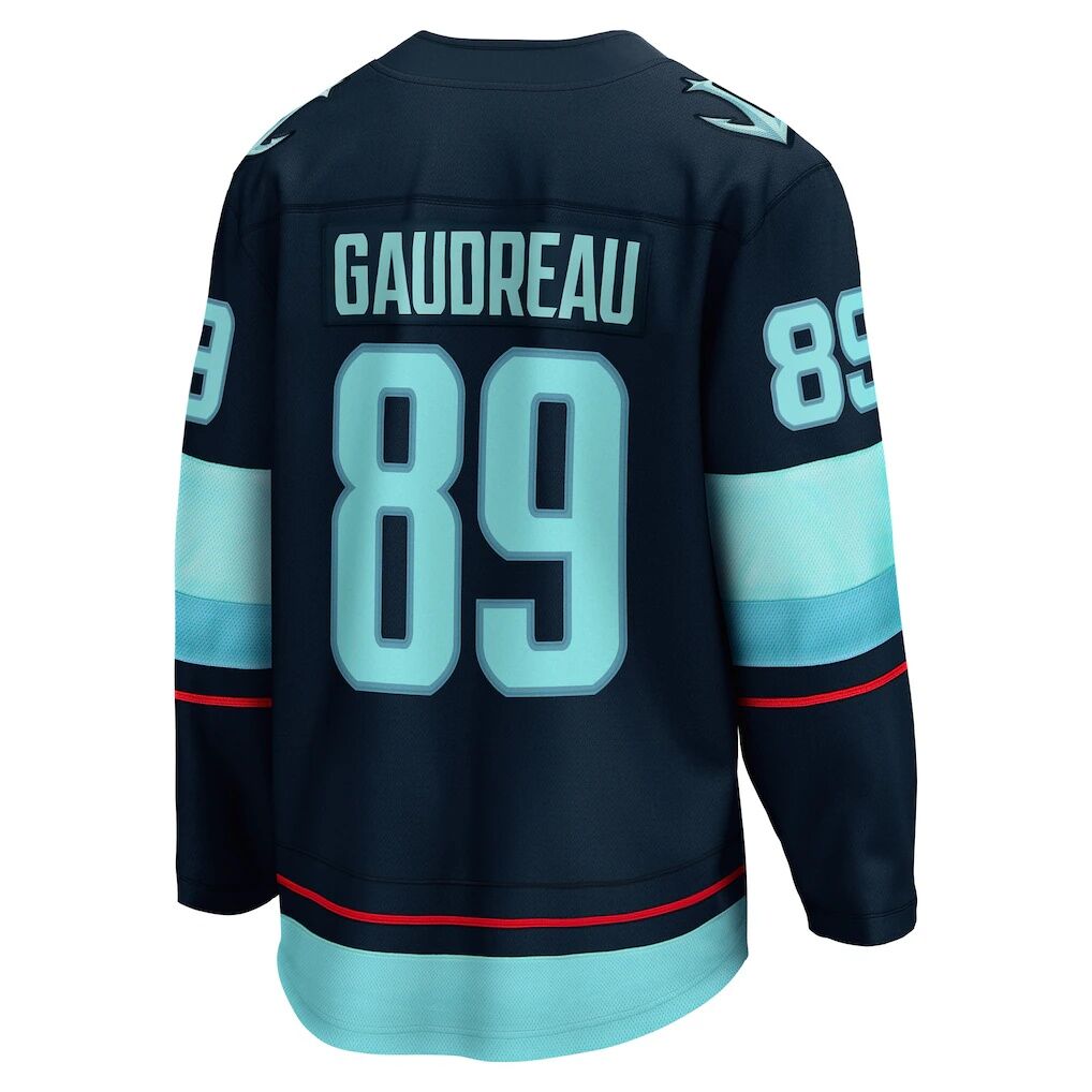 Frederick Gaudreau Seattle Kraken Fashion7 Home Breakaway Jersey - Deep Sea Blue